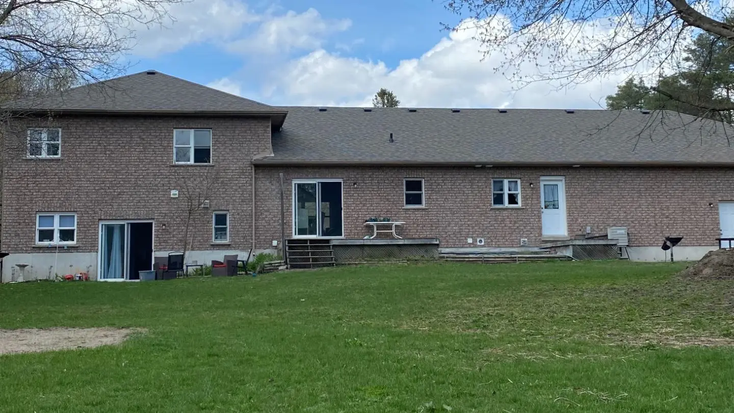 exterior of the home before stucco installation